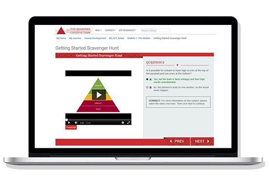 Five Behaviors of a Cohesive Team Online Certification