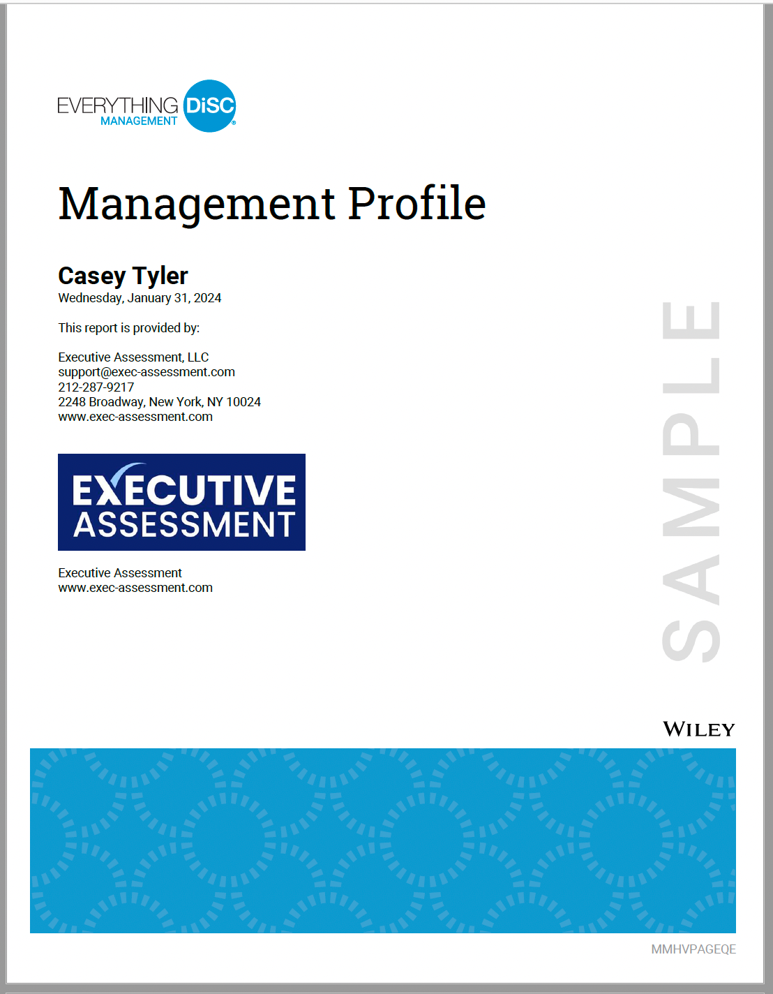 Everything DiSC® Management Profile – Executive Assessment